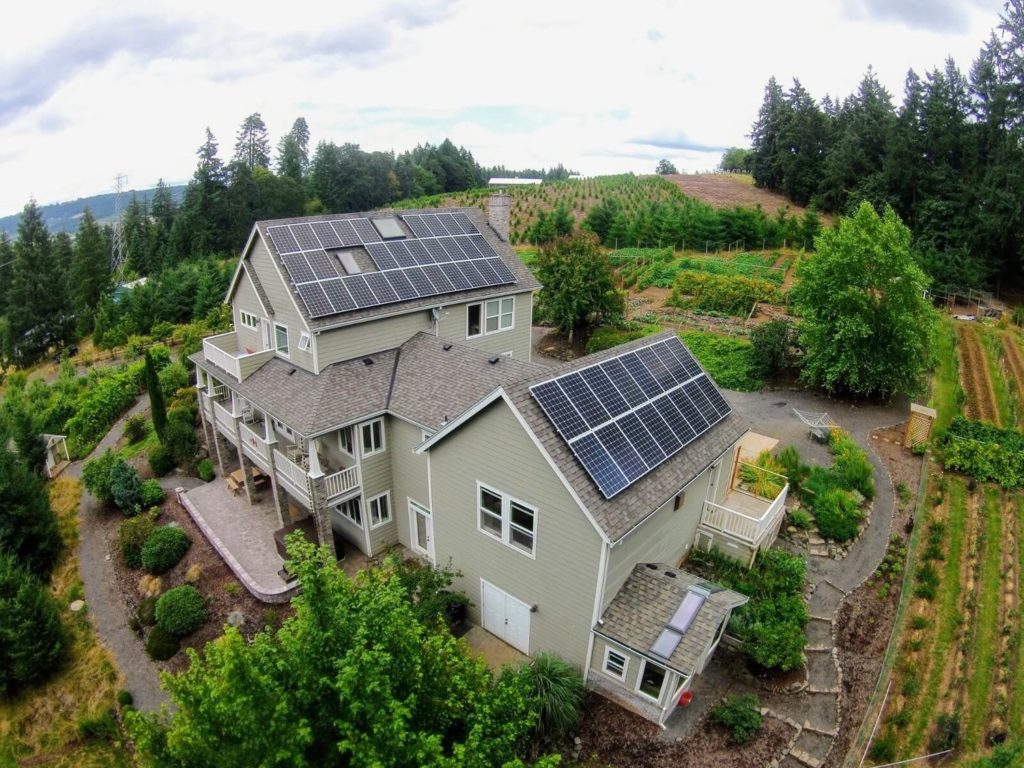 a large home solar panel system in newberg, oregon