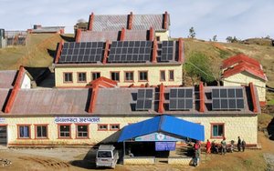 Solar powered rural hospital in nepal