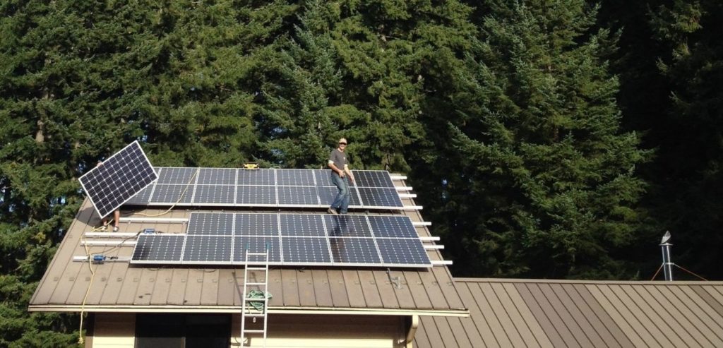 castle rock wa solar panel installation