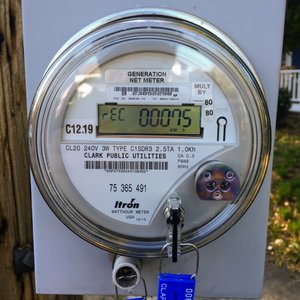 Net energy meter turning backwards