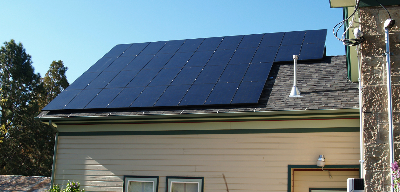 black residential solar panels