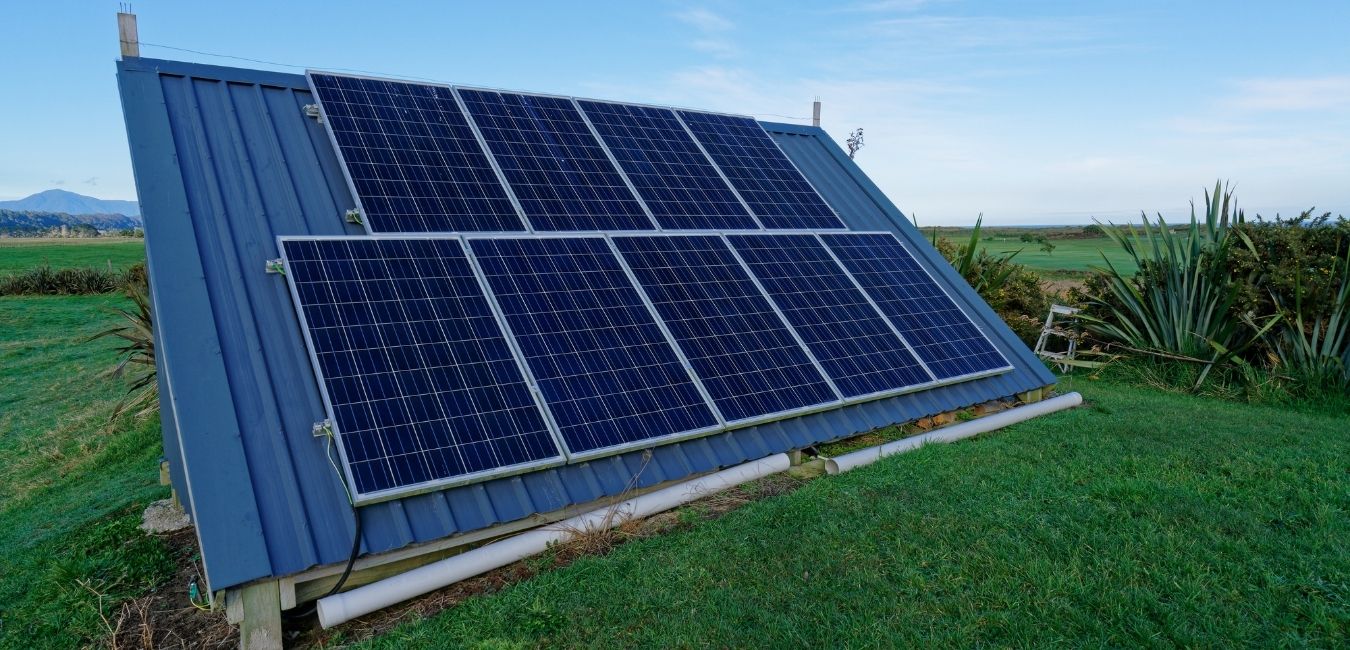 100 percent solar powered off grid system