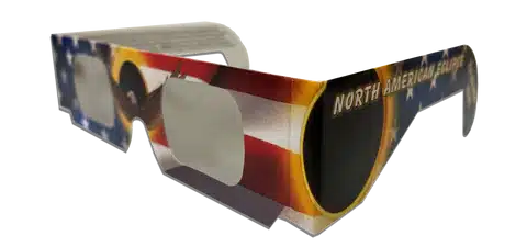 Patriotic Eagle solar eclipse glasses